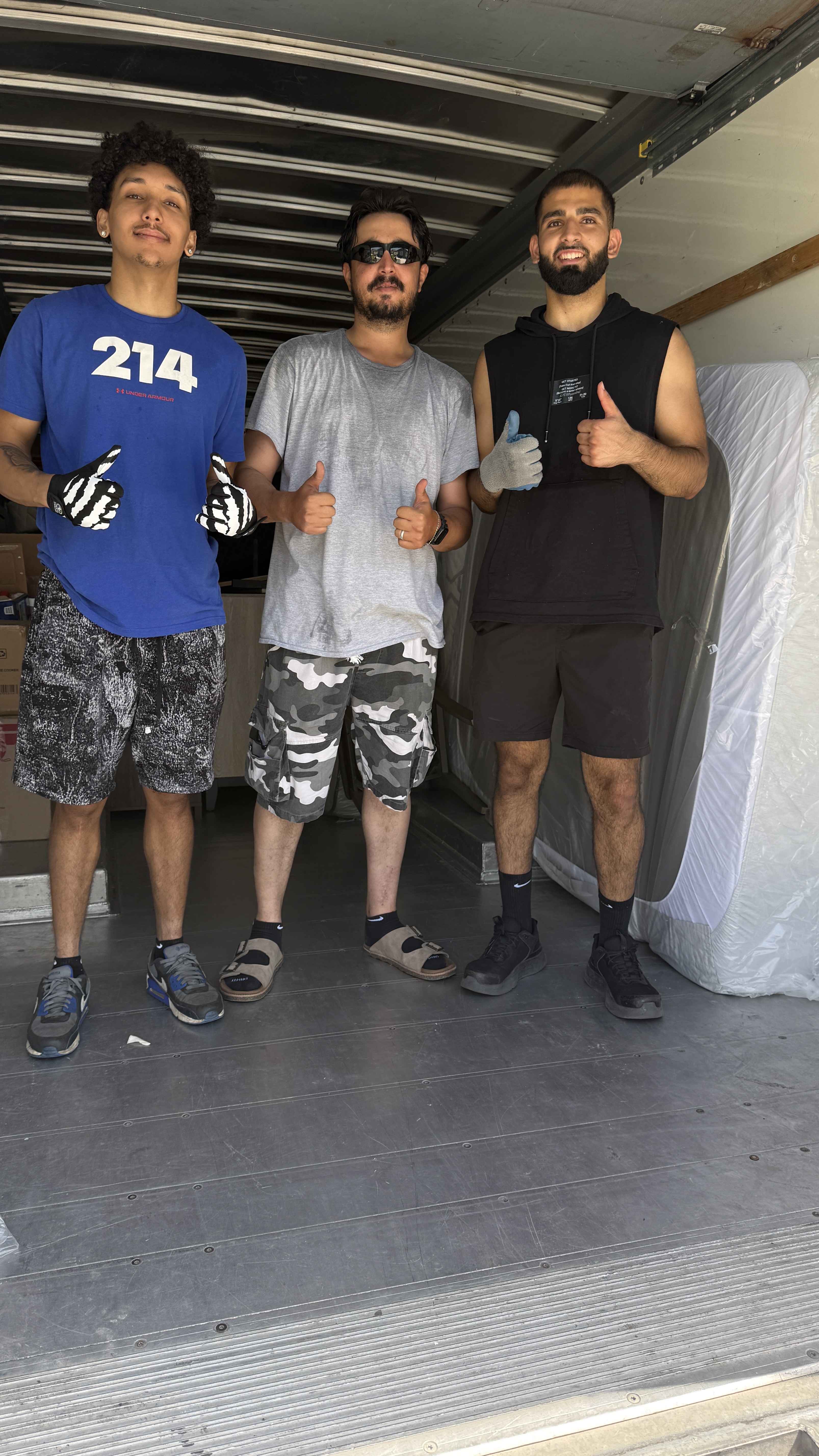 Nahas Moving team loading a moving truck in DFW